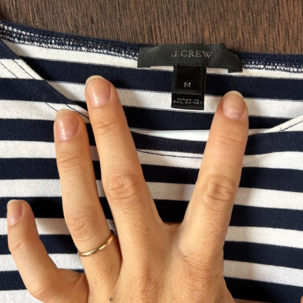 J Crew Ruffle Sleeve Top - Picture 2 of 5